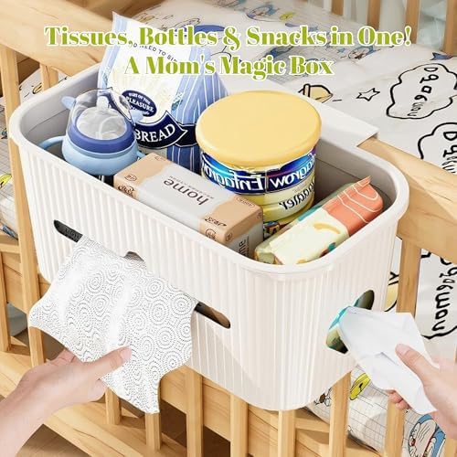 Bedside Storage Box Bin Organizer Diaper Caddy Organizer - Image 4