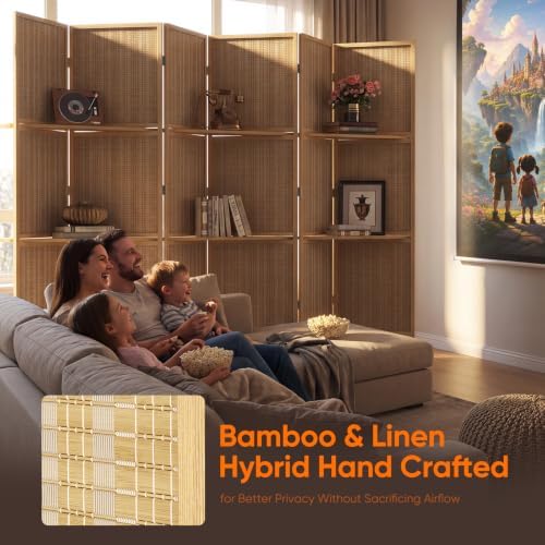 JOSTYLE Bamboo Room Divider - Image 3