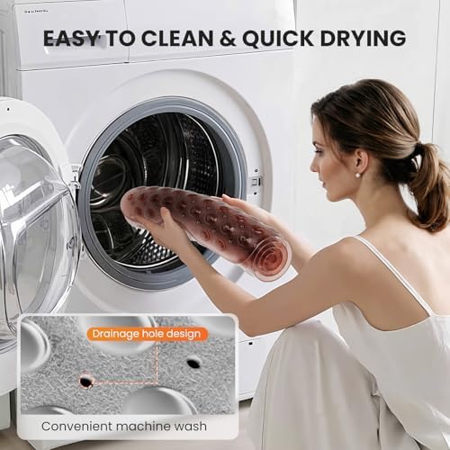 Non-Slip Bath Tub Mat, 39x16 Inch Extra Large Shower Mat - Image 6