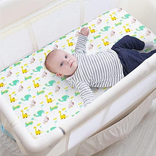 Pack and Play Sheets Boys, Mini Crib Sheets, Stretchy Playard Fitted Sheet - Image 4