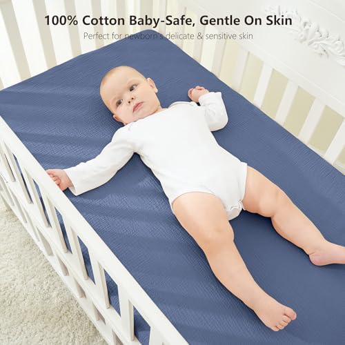 Bearmoss Muslin Mini Crib Sheets - Image 2
