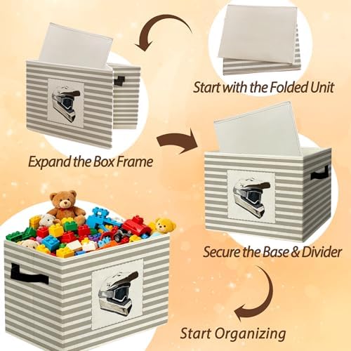 Rustic Dirt Bike Helmet Storage Bins Boxes Handles - Image 6