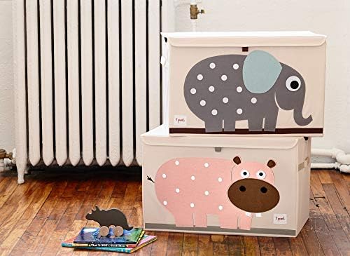 3 Sprouts Large Toy Chest, Lid and Handles, Collapsible Bin - Image 3