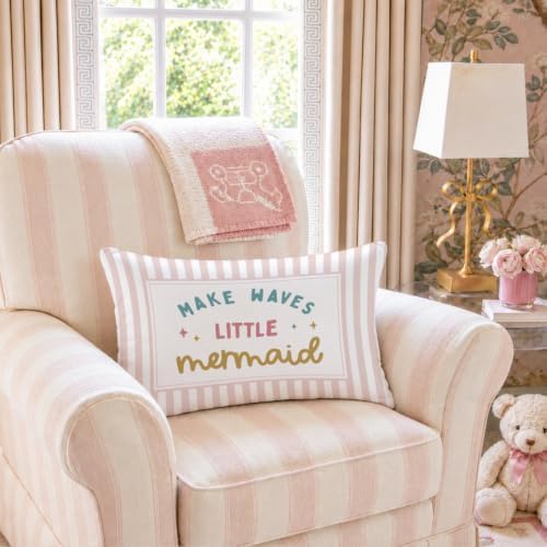 Mermaid Room Decor for Girls 12x20 Pillow Cover - Image 4