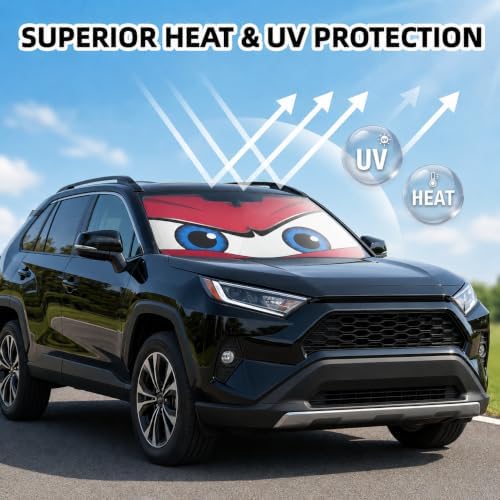 Car Windshield Sun Shade Umbrella, Univeral Fit Mid-Large Sedan & SUV - Image 3