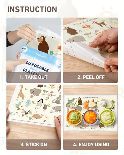 Babebay Disposable Stick-On Placemats - Image 7