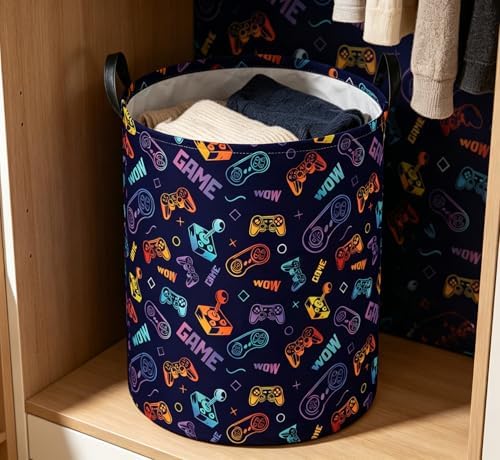 Essme Kids Laundry Basket, Game Hamper Collapsible Waterproof Storage Bin - Image 6