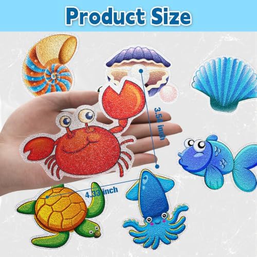 Secopad 20PCS Sea Cartoon Fish Non Slip Bathtub Stickers - Image 2