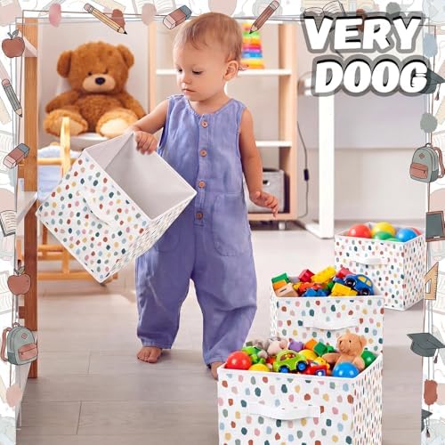 Chunful 6 Pcs 11 Inch Fabric Cube Storage Bin - Image 6