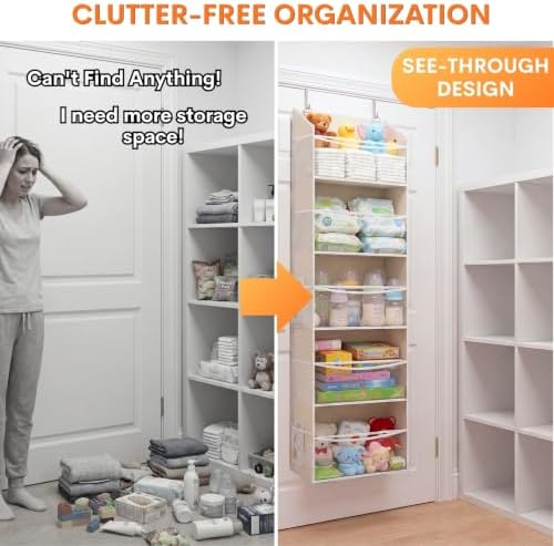 Ofiray-home 5Tiers Over Door Organizer, Weekly Clothes Organizer - Image 3
