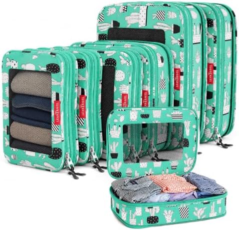 LeanTravel Premium Compression Packing Cubes by LeanTravel