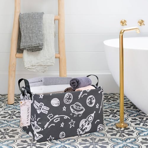 Rectangular Space Planet Fabric Storage Basket - Image 4
