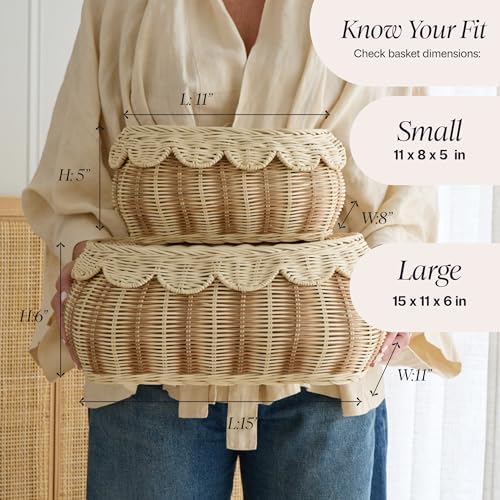 BEBE BASK The Original Scalloped Basket - Image 4