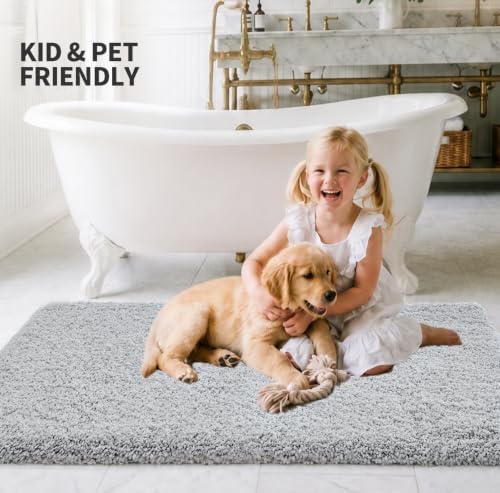 ILANGO Bathroom Rugs 60" × 24", Extra Soft Absorbent Microfiber Bath Rugs - Image 2