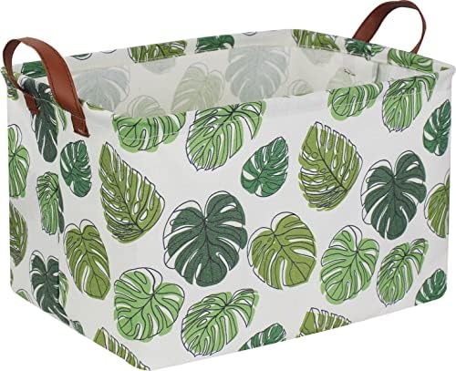 NTAOHAMPER Rectangular Green Storage Basket, Waterproof Safari Nursery Box by NTAOHAMPER