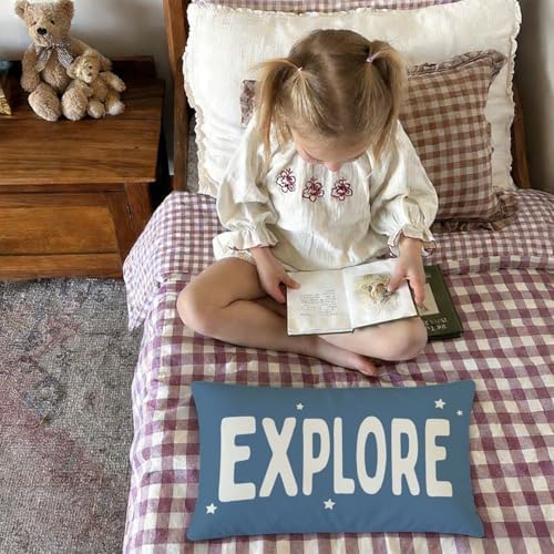 Blue Explore 12x20 Pillow Cover - Image 5