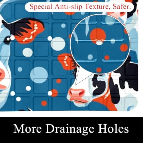 Non Slip Bathtub and Shower Mat 26.8x15.1 inch, Bath Mat - Image 2