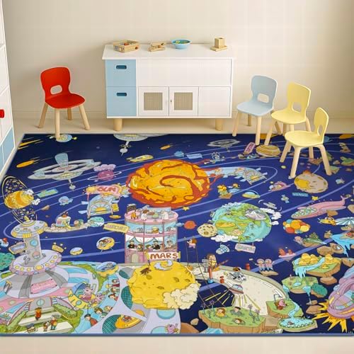 Hazo Haus Galaxy 8x10 Educational Kids Rug - Image 6