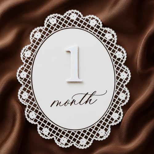 Baby Girl Monthly Milestone Sign Double-Sided - Image 4