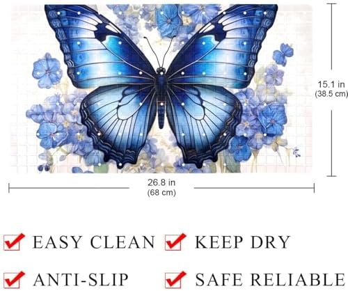 Non Slip Bathtub and Shower Mat 26.8x15.1 inch, Bath Mat - Image 4