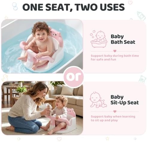 Baby Bath Seat for Babies 6 Months & Up, Toddler Bathtub Chair - Image 3