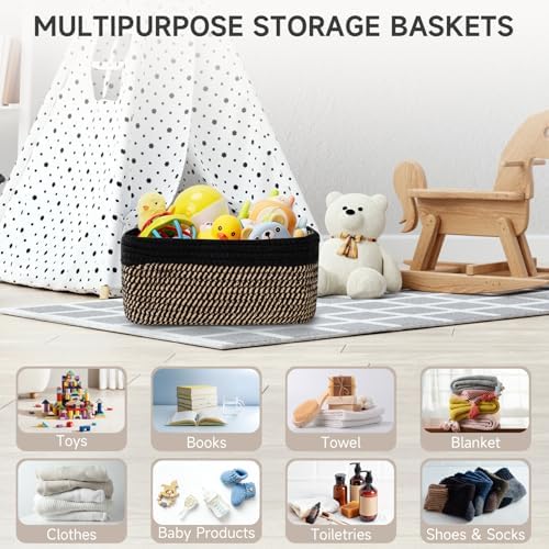 3 Pack Small Storage Baskets for Organizing, 11.8×7.8×5.1" - Image 5