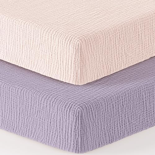 Bearmoss Muslin Mini Crib Sheets by Bearmoss