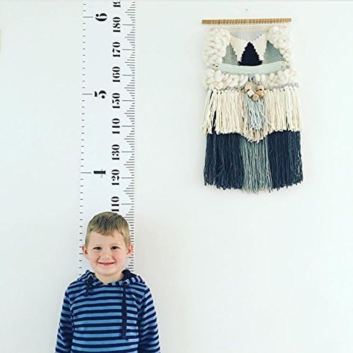 Kids Growth Chart, Wood Frame Fabric Canvas Height Measurement Ruler from Baby - Image 7