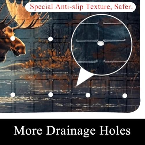 Non Slip Shower Mat Bathtub Mat 15.1x26.8 Inch, Quick Dry Bath Mat - Image 2