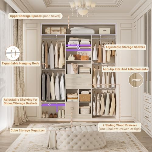 5FT Small Closet System, Baby Closet Organizer System - Image 2