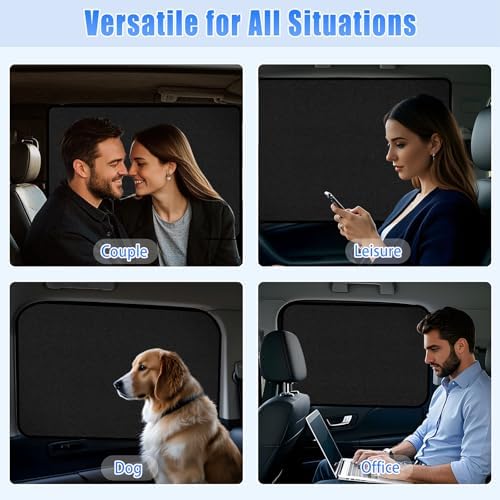 ZATOOTO Magnetic Car Window Shades Rear Window Cover Privacy 21.2×39.3Inch - Image 6