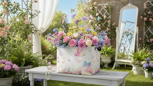 CLOCOR Rectangular Storage Bin, Waterproof Books Box, Gift Basket - Image 3