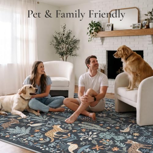 BESBLEE 2X10 Washable Kitchen Runner Rug, Animal Non Slip - Image 6