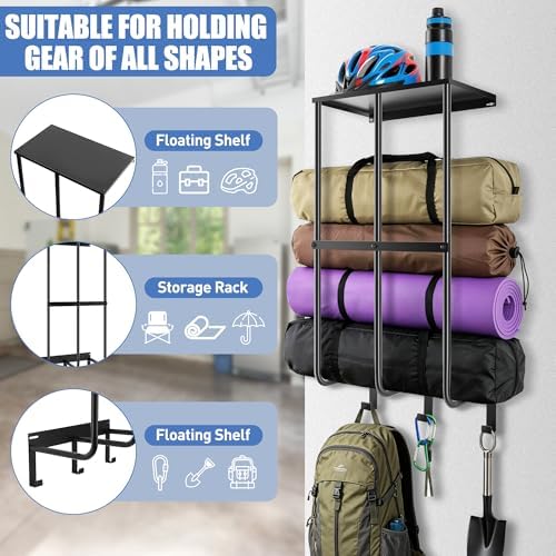 2 Pack Camping Chair Storage for Garage, Metal Camping Chair Rack for Garage - Image 5