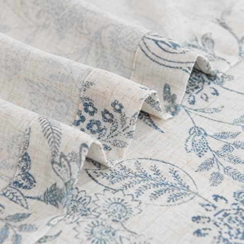 Vangao Floral Valances for Windows Forest Blue W50 X 16L 1 Panel - Image 3