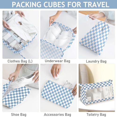 8 Set Packing Cubes for Travel, Luggage Packing Organizers Accessories Large - Image 4