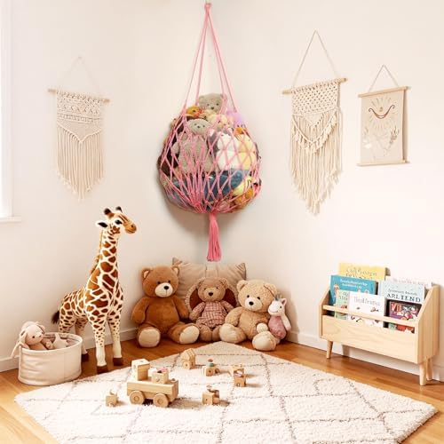 Amdermi Stuffed Animal Storage Hammock Corner Hanging Net Stuffy Animal Hammock - Image 2