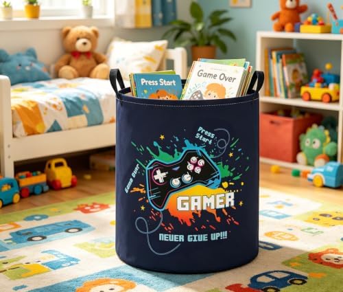 Baby Laundry Basket Baby Nursery Hamper Kids Laundry Basket Toy Storage Bin - Image 4