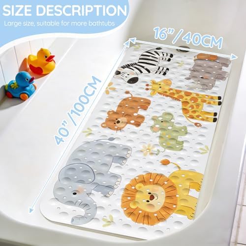 Kids Bathtub Mat, Non Slip Cartoon Bath Mat - Image 2