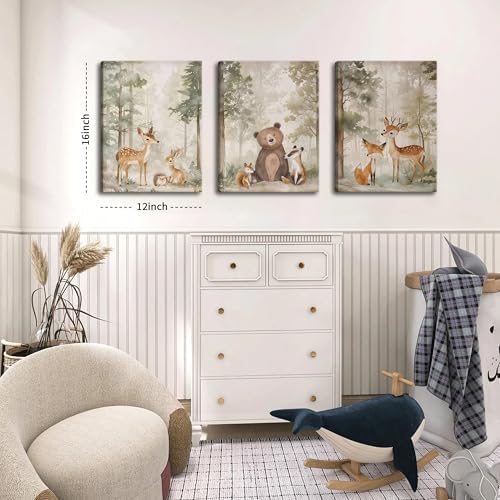 Nursery Canvas Wall Art Set of 3 - Image 3