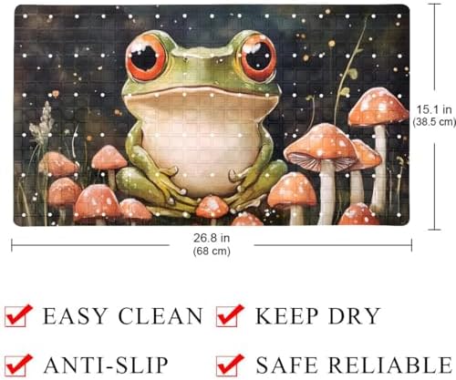 Shower Mat Bathtub Mat, 26.8x15.1 inch, Non-Slip Bath Mat - Image 4
