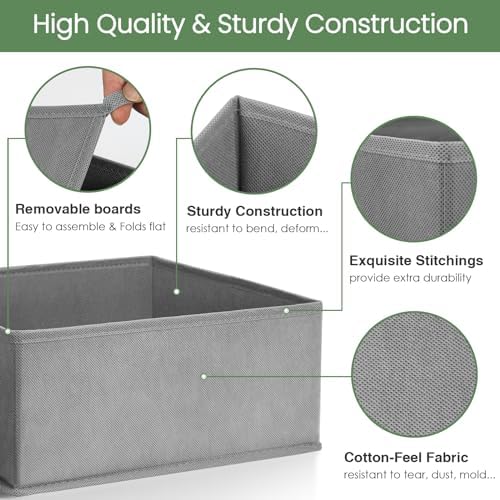 Criusia Drawer Organizer Clothes, 16 Pack Underwear Drawer Organizers, Foldable - Image 4