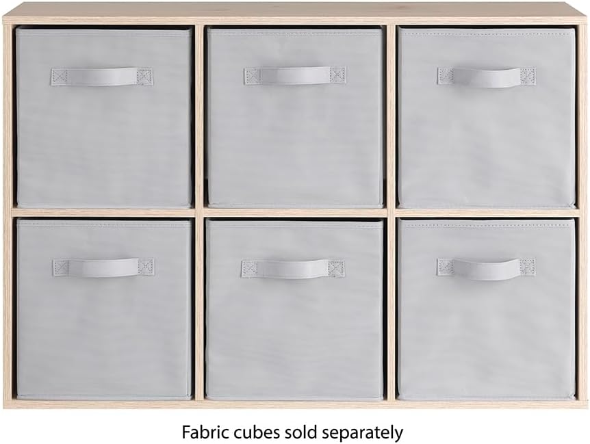 Whitmor 6 Cube Bookcase Storage Organizer, 3 Tier Stackable MDF Bookshelf - Image 3