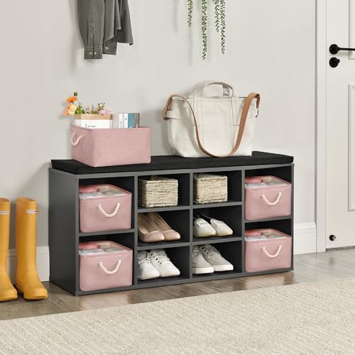 Storage Bins with Sturdy Cotton Handles, Fabric Storage Baskets - Image 3