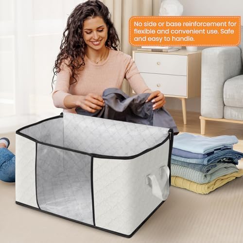 Fab totes 6 Pack Storage Bags for Clothes Blanket Storage Bins - Image 3