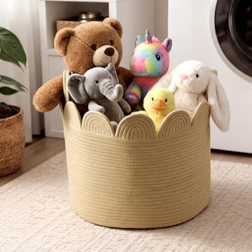 LemonRoad Round Woven Basket Brown - Image 4