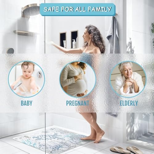 Sea Turtle Square Anti Slip Shower Mats - Image 6