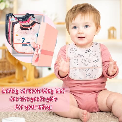 6Pcs Waterproof Toddler Bibs Baby Feeding Bib - Image 4