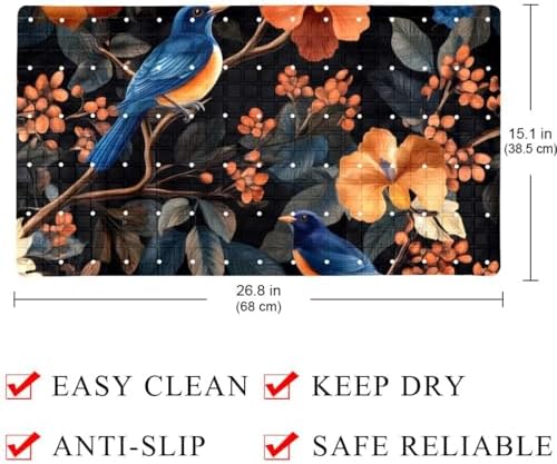 Bath Tub Shower Mat, Washable Bathtub Floor Mats, Suction Cups and Drain Holes - Image 4