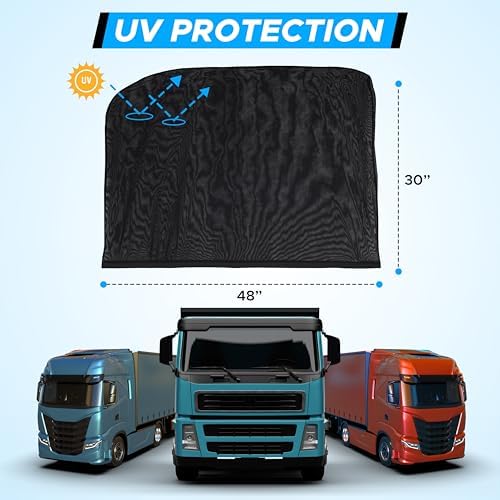 EcoNour Truck Side Window Shade Mesh Sunshade - Image 3